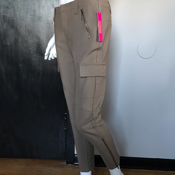 Catherine Malandrino Khaki Cargo Skinny Pants 4 - Picture 3 of 8